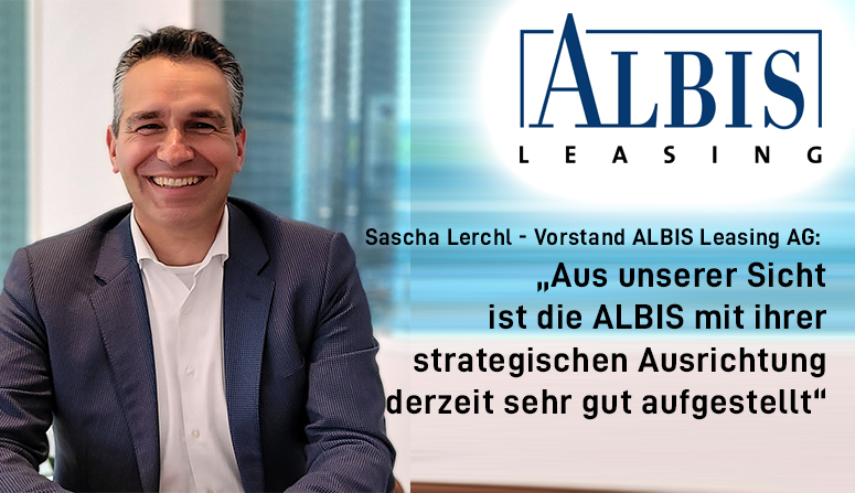Die ALBIS Leasing AG ist ein führender Leasingpartner für den deutschen Mittelstand und seit über 35 Jahren erfolgreich am Leasingmarkt tätig. Das Unternehmen unterstützt Kleinst- und Kleinunternehmer sowie Mittelständler bei der Finanzierung ihrer Geschäftsvorhaben. So können Kunden der ALBIS ihre geschäftliche Zukunft sichern, wettbewerbsfähig bleiben und durch Anschaffungen ihren eigenen Kunden State-of-the-art-Produkte und -Services bieten.