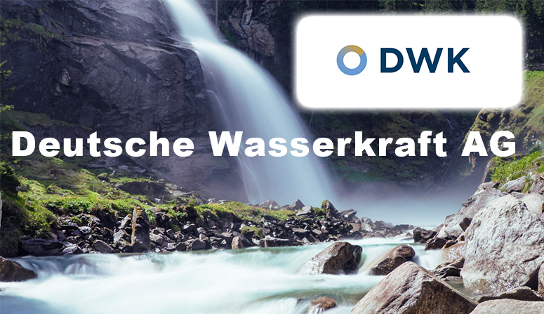 Die DWK Deutsche Wasserkraft – seit 2024 an der Börse Hamburg notiert – hat sich als erster börsennotierter unabhängiger Stromerzeuger aus Wasserkraft (IPP) am deutschen Kapitalmarkt positioniert. Der Fokus des Unternehmens liegt dabei auf kleinen Laufwasserkraftwerke (Small-Hydro), die besonders effizient sind.